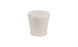 The Ledge Lounger Affinity Side Table, in beige with a smooth, cylindrical minimalist design featuring a wider top and matte finish, is an elegant outdoor piece perfect for any in-pool setting, showcased against a plain white background.