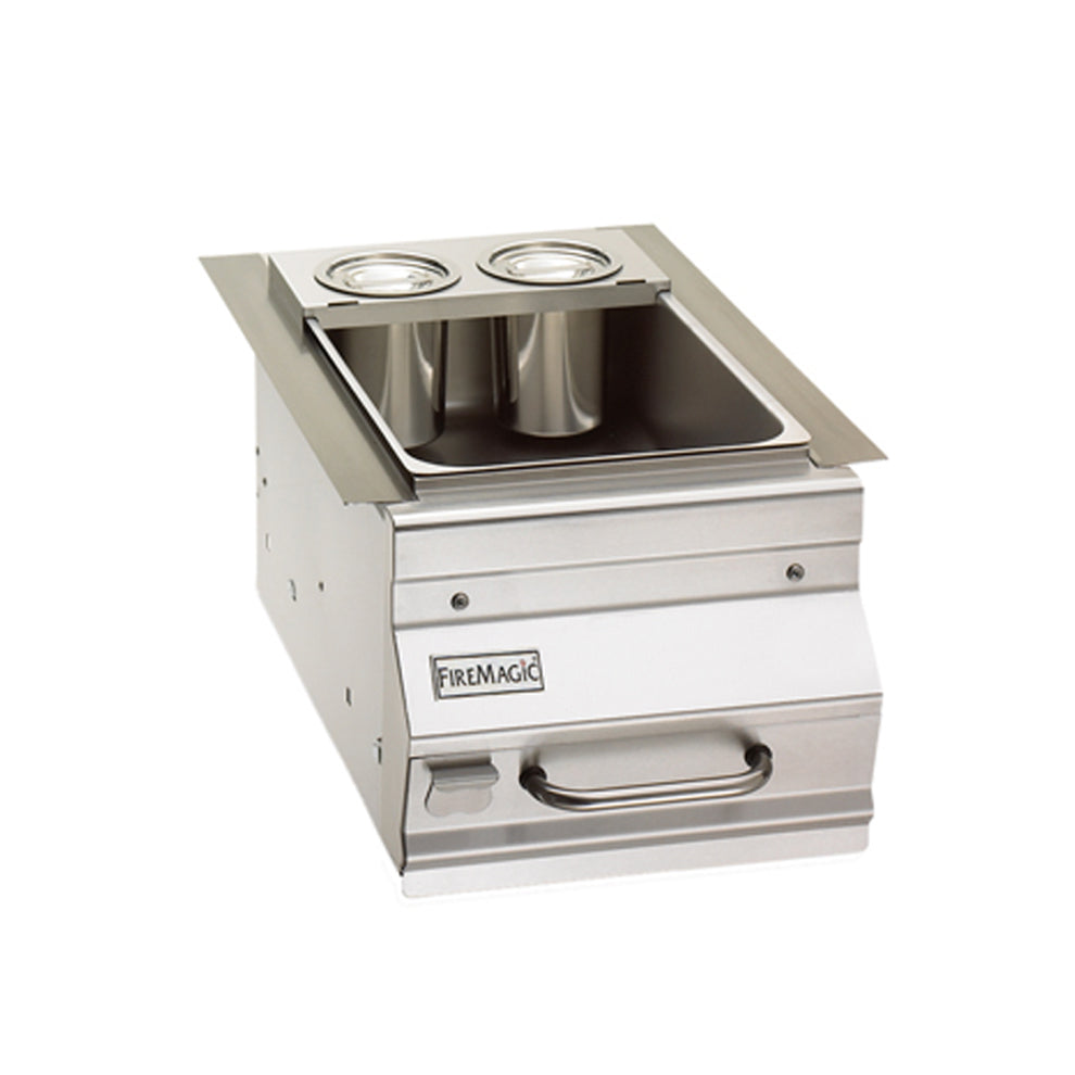 Fire Magic black bar caddy with drawers and storage compartments
