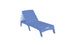 Illustration of a blue Ledge Lounger Mainstay Chaise, an outdoor piece offering four reclining positions.