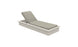 The Echo Chaise by Ledge Lounger, a minimalist gray lounger with an adjustable backrest, is set against a plain white background to highlight its modern design, ideal for enhancing any outdoor space.
