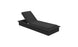 The Echo Chaise by Ledge Lounger is a sleek black outdoor lounger featuring an adjustable backrest for ultimate relaxation. With its simple rectangular base, its the perfect modern addition to any outdoor space.