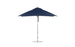 The Essential Fiberglass Umbrella - 10 Square Pulley by Ledge Lounger features marine-grade fabrics with a metal pole and base, ideal for outdoor use. Its symmetrical square shape provides durable shade against sunlight and weather elements.