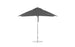 The Ledge Lounger Essential Fiberglass Umbrella - 10 Square Pulley features a durable metal pole and sturdy base. Its slightly conical marine-grade canopy provides ample shade, and its simple modern design makes it perfect for outdoor settings.
