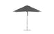 The Ledge Lounger Essential Fiberglass Umbrella - 10 Square Pulley features a durable metal pole and sturdy base. Its slightly conical marine-grade canopy provides ample shade, and its simple modern design makes it perfect for outdoor settings.