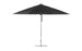 The Ledge Lounger Essential Fiberglass Umbrella features a 13 octagon canopy with marine-grade fabric on a sleek aluminum pole. Its smooth, durable design and circular base provide optimal shade and resilience against the elements.