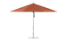 The Ledge Lounger Essential Fiberglass Umbrella features a 13 octagon marine-grade orange canopy with a durable aluminum pole and round base, offering a simple, modern design thats fully extended to provide ample shade in any weather.