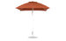 The Ledge Lounger Essential Fiberglass Umbrella features a simple 7.5 square canopy made from marine-grade fabric, supported by a slim silver pole and round base. Its designed for outdoor use, providing ultimate protection against the elements.