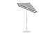 Introducing the Essential Fiberglass Umbrella from Ledge Lounger: This stylish 7.5 square umbrella, crafted with corrosion-resistant materials, features a sturdy metal pole and base. Auto tilting for optimal shade, its perfect for outdoor use with durable marine-grade fabrics.