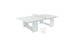Enhance your outdoor entertainment with the Ledge Lounger Table Tennis Set. This sleek, minimalist design features a white table, net, two white paddles, and balls—all set against a simple white backdrop—ideal for any ping pong enthusiast.