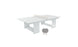 The Ledge Lounger Table Tennis Set, a minimalist white design with a simple net, is perfect for outdoor entertainment. Two sleek paddles complement the clean, modern aesthetic, ideal for any ping pong enthusiast.