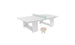 The Ledge Loungers minimalist white Table Tennis Set, featuring a rectangular table, light green net, and two wooden paddles, is perfect for outdoor entertainment and endless fun with friends and family.