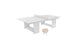 The Ledge Lounger Table Tennis Set includes a mesh net, two beige paddles, and a ping pong ball. Designed with sleek rectangular legs and minimalist elegance, it’s perfect for outdoor fun.