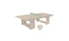 Displayed on a white background, the Ledge Lounger Table Tennis Set features a beige ping pong table with a green net and two crossed beige paddles, offering an ideal solution for outdoor entertainment.