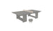 The Ledge Lounger Table Tennis Set features a grey table with a beige net, sleek design, and sturdy legs for outdoor entertainment. It includes two grey paddles and a ball, perfect for lively ping pong matches.