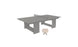 The Ledge Lounger Table Tennis Set is a minimalist, gray outdoor entertainment piece featuring a net at its center. It includes two light-colored paddles leaning against its modern, angular design, making it ideal for any contemporary space.