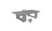 The Ledge Lounger Table Tennis Set includes a gray table with net, two paddles, and a ball, providing ideal outdoor entertainment for all ages.