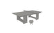 The Ledge Lounger Table Tennis Set includes a gray table with net, two paddles, and a ball, providing ideal outdoor entertainment for all ages.