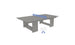 The Table Tennis Set by Ledge Lounger is ideal for ping pong enthusiasts, featuring a minimalist gray design with a sleek blue net, two paddles, and two balls, perfect for outdoor fun with friends or family.