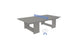 The Table Tennis Set by Ledge Lounger is ideal for ping pong enthusiasts, featuring a minimalist gray design with a sleek blue net, two paddles, and two balls, perfect for outdoor fun with friends or family.