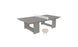 Ledge Loungers Table Tennis Set, featuring a minimalist design with gray tabletop and white net, is perfect for outdoor fun. It includes two beige paddles and stands on sleek rectangular supports, ideal for any ping pong enthusiast.