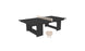 The Table Tennis Set by Ledge Lounger features a sleek black table with a beige net, ideal for outdoor fun. The minimalist set includes two beige paddles and a ball, exuding modern design.