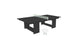 The Ledge Lounger Table Tennis Set is an ideal miniature setup for outdoor fun, including a stylish black table, green net, and two white paddles. Its modern design comes complete with paddles and two balls for instant ping pong enjoyment.