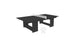Ledge Loungers Table Tennis Set is perfect for outdoor fun, featuring a black table with a white net, two white paddles, and a ball placed in front.