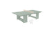 The Ledge Lounger Table Tennis Set, in minimalist green with a beige net, is perfect for outdoor fun. It features two white paddles and a ball upfront, showcasing its modern and simple design.
