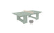 The Ledge Lounger Table Tennis Set features a minimalist, light green design with a central net, two paddles, and a ball—perfect for contemporary outdoor fun.