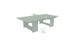 Explore the Ledge Lounger minimalist Table Tennis Set, ideal for outdoor fun. Featuring a light green rectangular table with a small green net, this set includes two white paddles and balls, all arranged elegantly against a clean white background.
