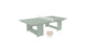 The Ledge Lounger Table Tennis Set, featuring a minimalist sage green table and white net, offers outdoor entertainment with style. It includes two light-colored paddles that complement the modern design, blending seamlessly with functionality.