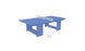 The Ledge Lounger Table Tennis Set features a blue table, white net, and two white paddles on a crisp white background, perfect for ping pong enthusiasts seeking endless outdoor entertainment.