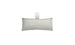 The Autograph Headrest Pillow by Ledge Lounger is rectangular and light gray, featuring a small top-center loop made from marine-grade fabric, ideal for in-pool relaxation.