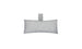 The Autograph Headrest Pillow by Ledge Lounger is a rectangular pillow made with marine-grade, light gray fabric featuring a swirling wave pattern. It includes a strap for easy hanging and has a plain white background, perfect for relaxing in the pool.