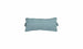 The Ledge Lounger Signature Headrest Pillow, a rectangular textured turquoise lumbar pillow with slightly rounded corners and side loops, is ideal for in-pool relaxation.
