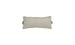 The Signature Headrest Pillow by Ledge Lounger is a rectangular, light beige pillow with a subtle sheen and slightly wrinkled texture, perfect for relaxation in the pool. It has thin, flat edges and is set on a plain white background.