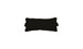 The Ledge Lounger Signature Headrest Pillow is a rectangular black pillow with a soft, textured surface and two small fabric loops on each side, ideal for in-pool relaxation. It’s centrally placed against a white background.