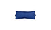 The Signature Headrest Pillow by Ledge Lounger is a rectangular blue cushion with subtle piping ideal for added comfort, shown against a plain white background.