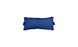 The Signature Headrest Pillow by Ledge Lounger is a rectangular blue cushion with subtle piping ideal for added comfort, shown against a plain white background.