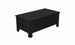 The Ledge Lounger Mainstay Storage Coffee Table features a rectangular design with slatted sides and front, plus a chic flat top, making it perfect for any outdoor living space.
