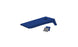 The Ledge Lounger Cornhole set features a sleek blue portable board with one hole on the raised end, paired with gray and blue bean bags. Positioned against a plain white background, its ready for an exciting Bean Bag Toss game.