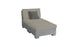 The Signature Sectional 2 Piece Sun Chair by Ledge Lounger is a modern gray chaise lounge with durable materials, a matching cushioned backrest, and a small gray pillow. Its minimalist rectangular design, elevated on block-style legs, is perfect for indoor or outdoor relaxation.