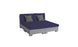 The Signature Sectional 4 Piece Sun Chair by Ledge Lounger exudes relaxation with its modern design. A navy blue cover pairs with dark grey cushions, while a light grey base adds a sleek touch. Set against a white background, it offers spacious seating and contemporary comfort.