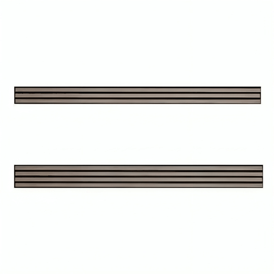 American Hearth 24-inch Slat Hammered Pewter Louvers VPL24HP