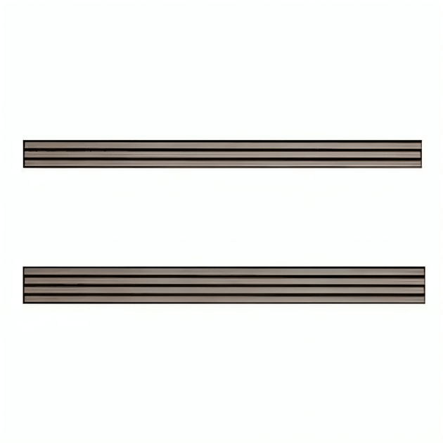 American Hearth 24-inch Slat Hammered Pewter Louvers VPL24HP