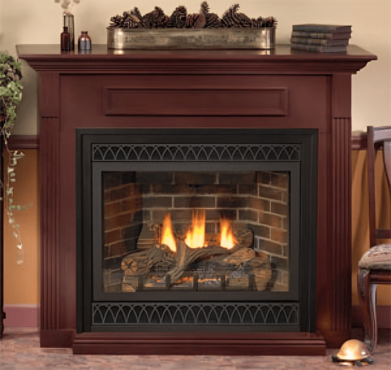 American Hearth 24-inch Cherry Mantel with Base EMF22C