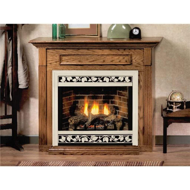 American Hearth 24-inch Dark Oak Mantel with Base EMF22DO