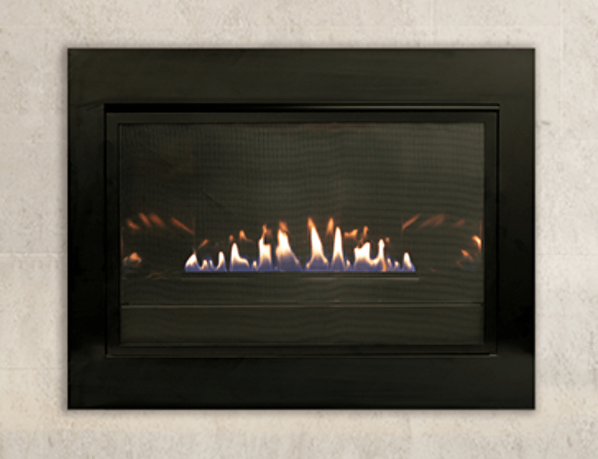 American Hearth 4-Sided Black Metal Surround DS28334BL