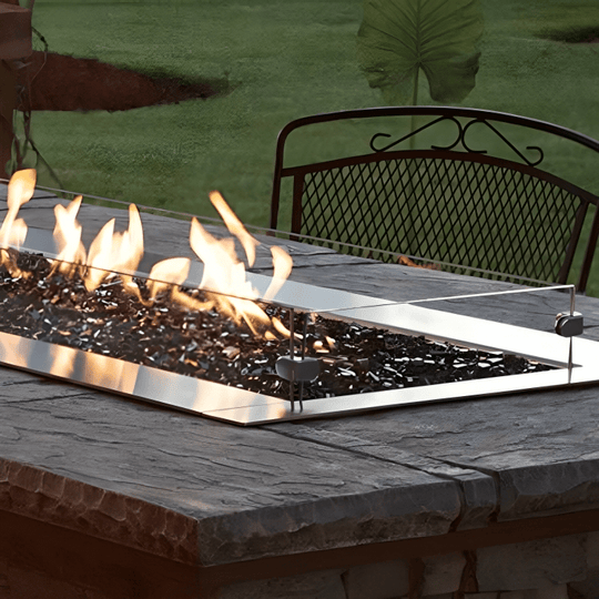 American Hearth 60-inch Tall Wind Deflector Glass WG604LT