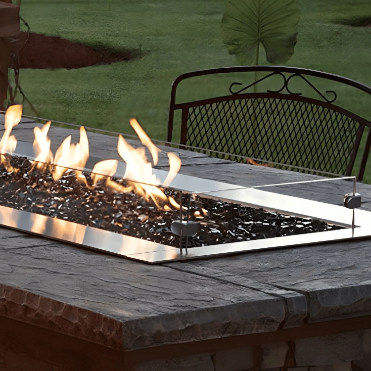 American Hearth 60-inch Tall Wind Deflector Glass WG604LT
